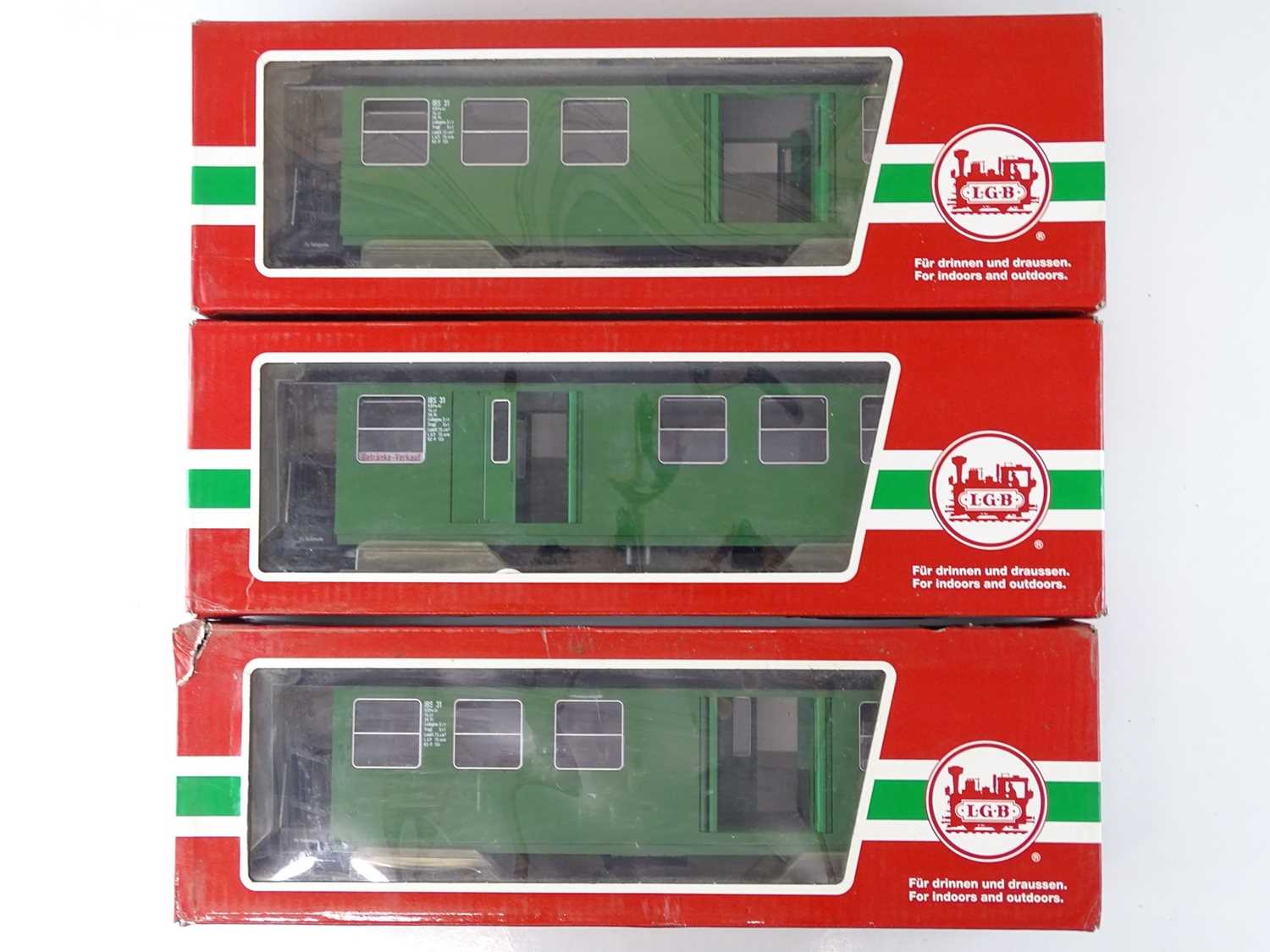 Lot 635 - A group of LGB G Scale bogie coaches...