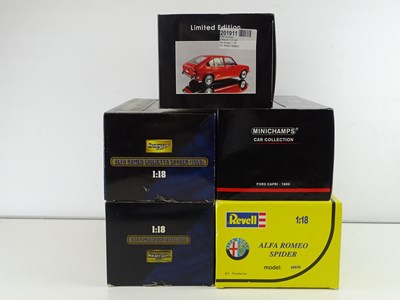 Lot 68 - A group of 1:18 scale diecast cars by REVELL,...