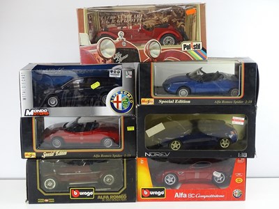 Lot 76 - A group of 1:18 scale Alfa Romeo models by...