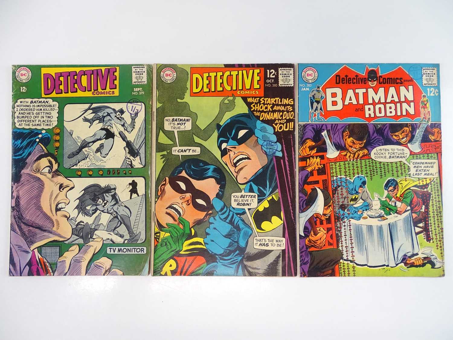 Lot 15 - DETECTIVE COMICS: BATMAN #379, 380, 383 - (3...