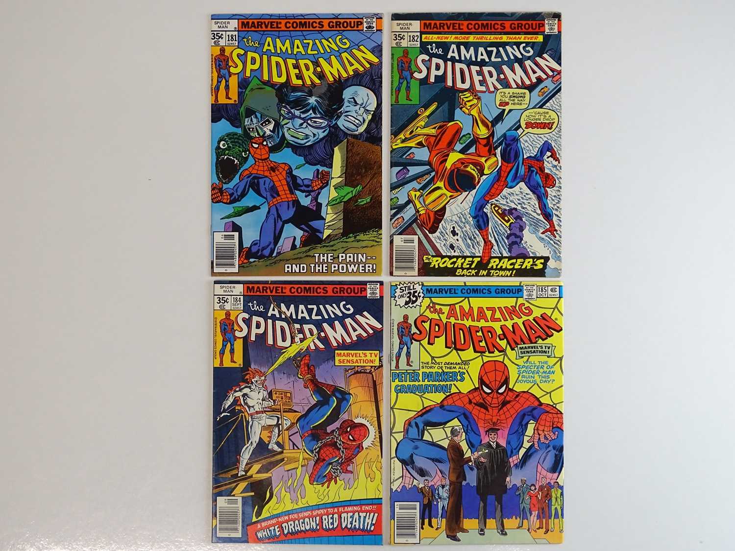 Lot 164 - AMAZING SPIDER-MAN #181, 182, 184, 185 - (4 in...