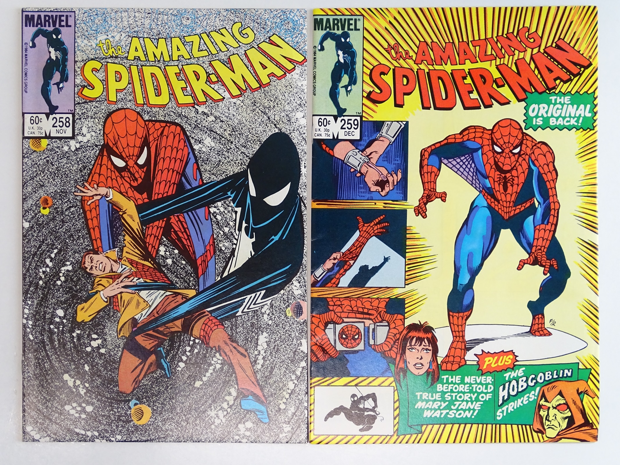 Lot 172 - AMAZING SPIDER-MAN # 258 & 259 (Group of 2) -