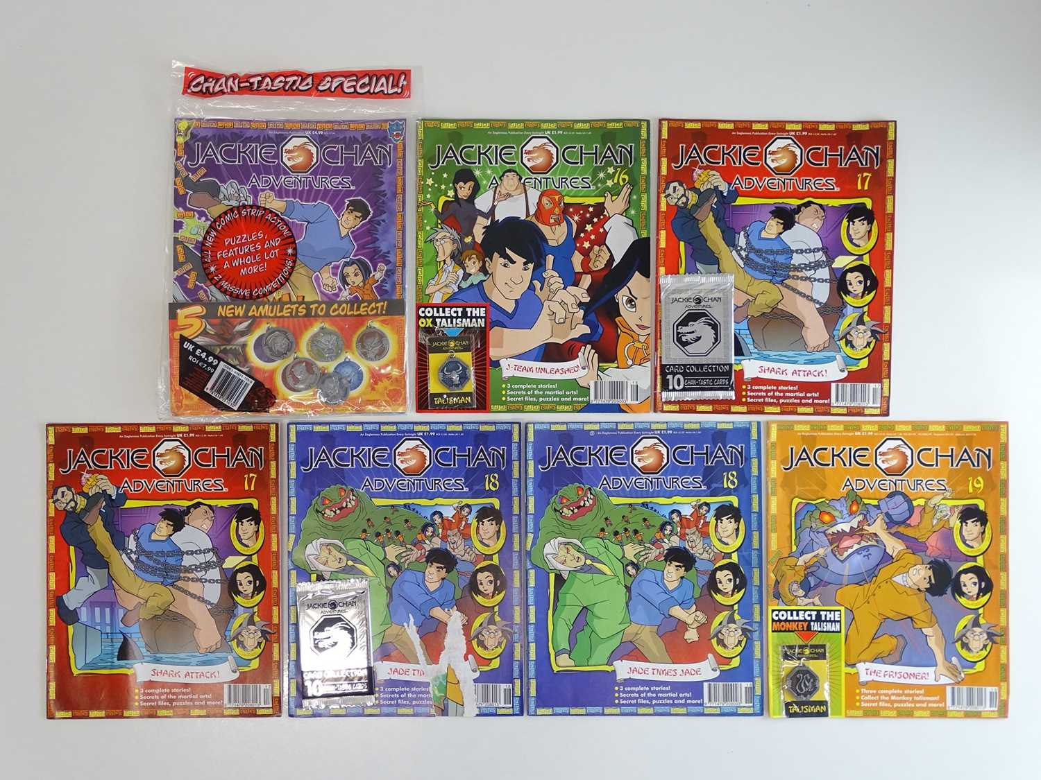 Lot 200 - JACKIE CHAN ADVENTURES #16, 17 (x 2), 18 (x 2),...