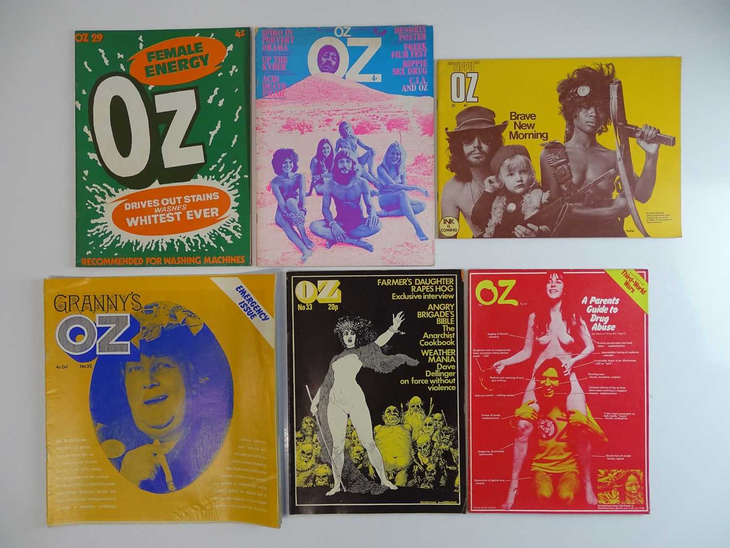 Lot 211 - OZ MAGAZINE #29, 30, 31, 32, 33, 34 - (6 in...