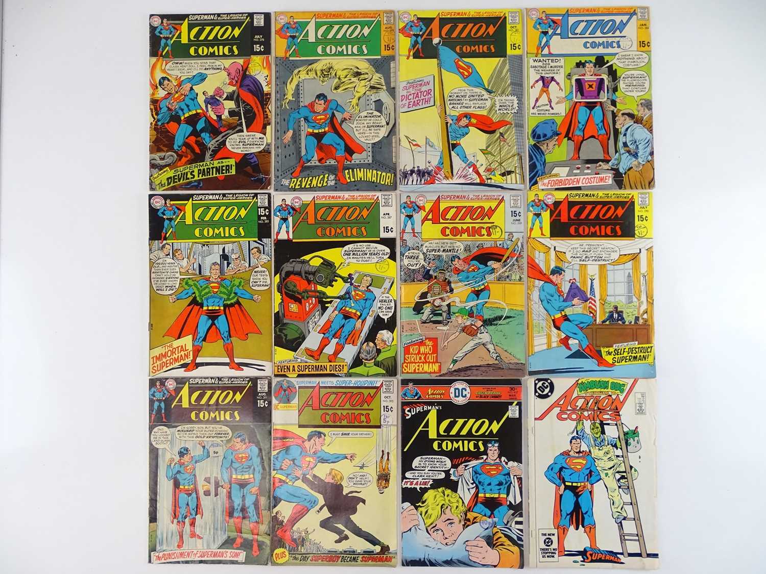 Lot 22 - ACTION COMICS: SUPERMAN #378, 379, 381, 384,...