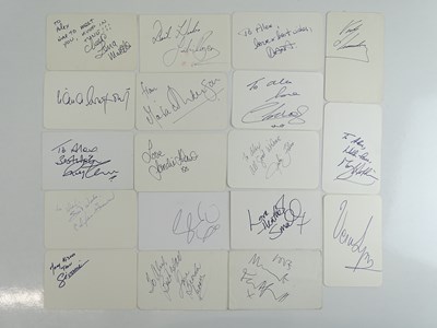 Lot 189 - FEMALE SINGERS - A large group of signed cards...