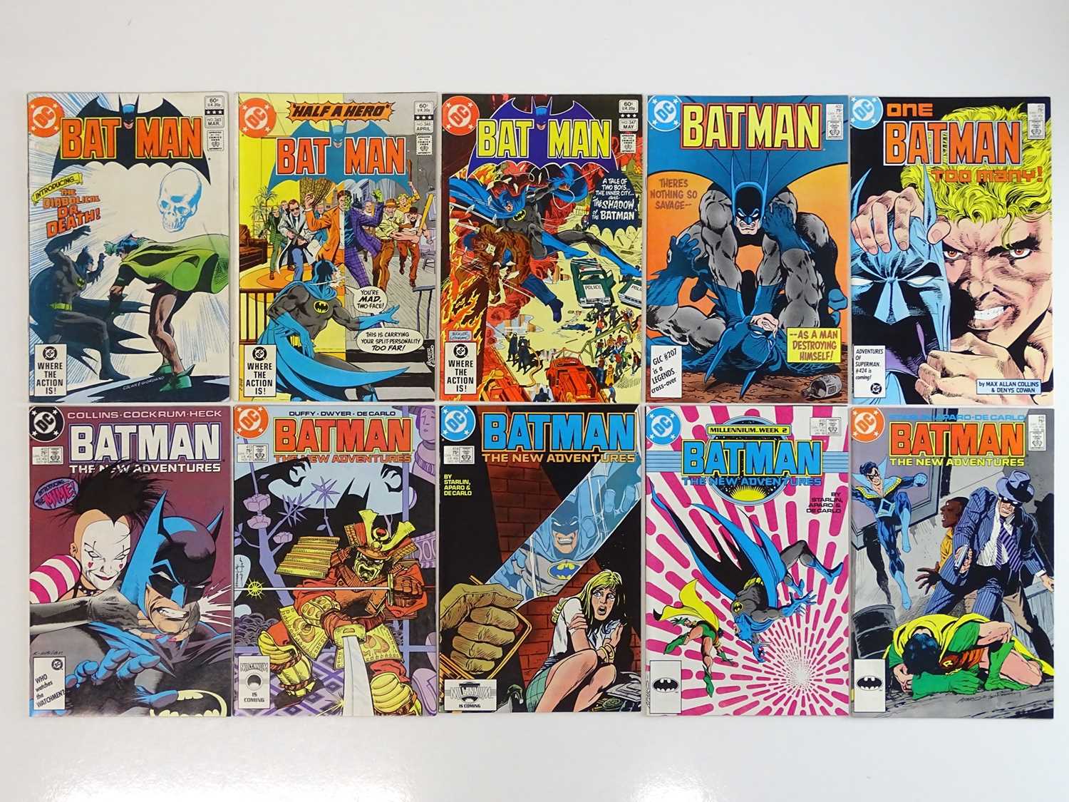 Lot 229 - BATMAN #345, 346, 347, 402, 403, 412, 413,