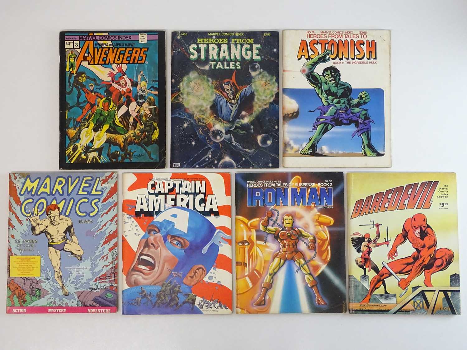 Lot 239 - MARVEL COMICS INDEX LOT - (7 in Lot) -...