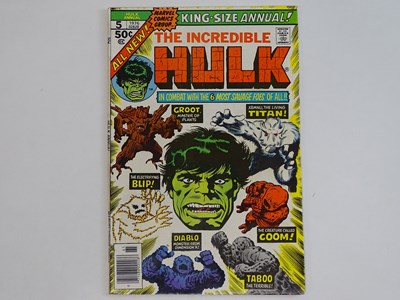 Lot 407 - INCREDIBLE HULK: KING-SIZE ANNUAL #5 - (1976 -...