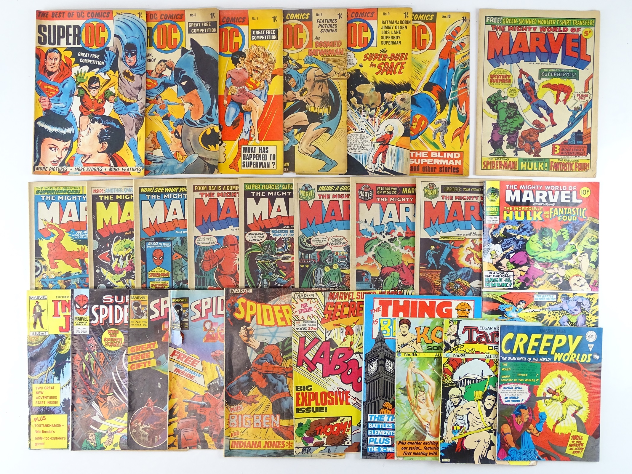 Lot 60 - MIXED LOT OF BRITISH MARVEL, DC & OTHER