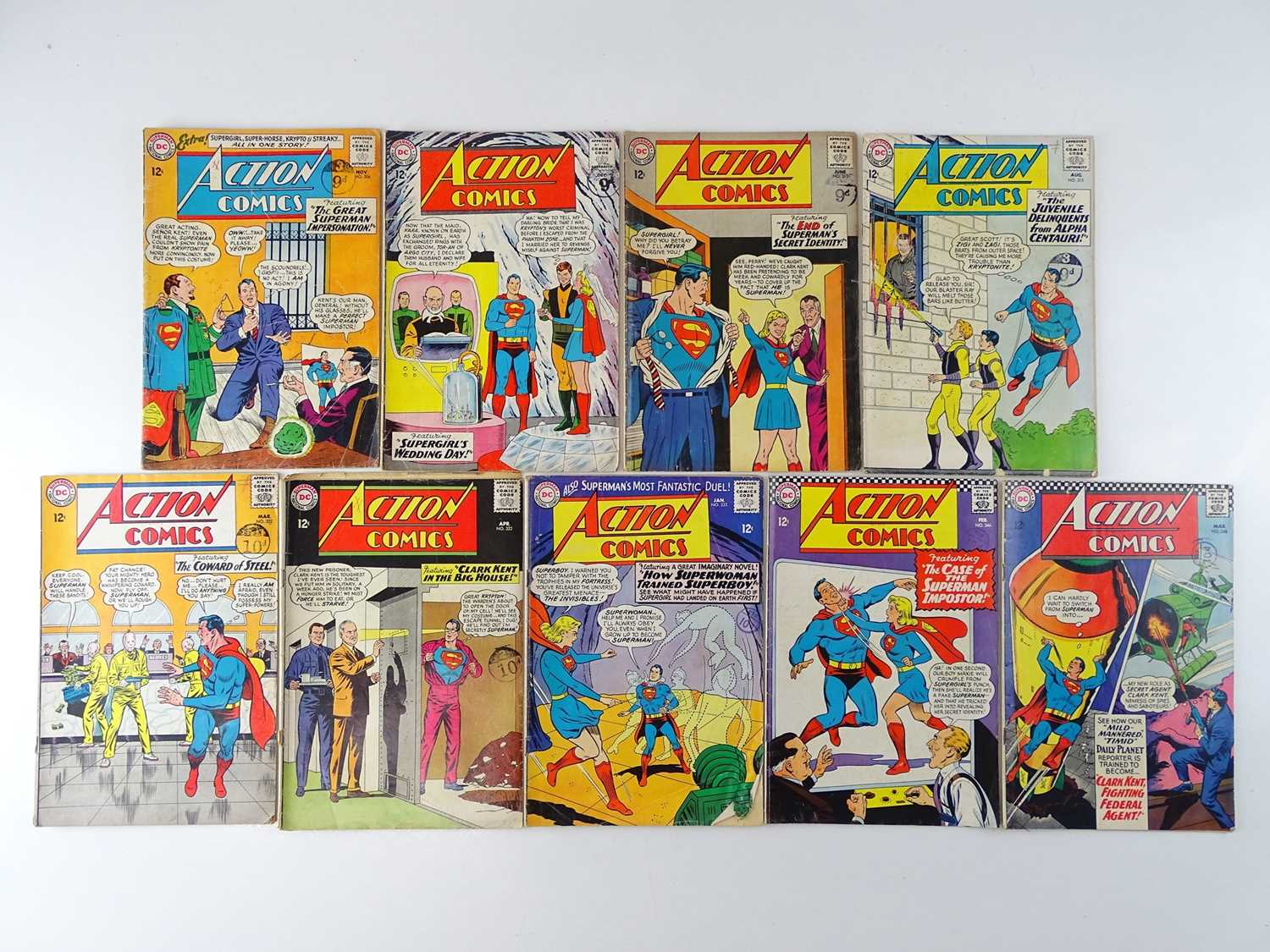 Lot 64 - ACTION COMICS: SUPERMAN #306, 307, 313, 315,...