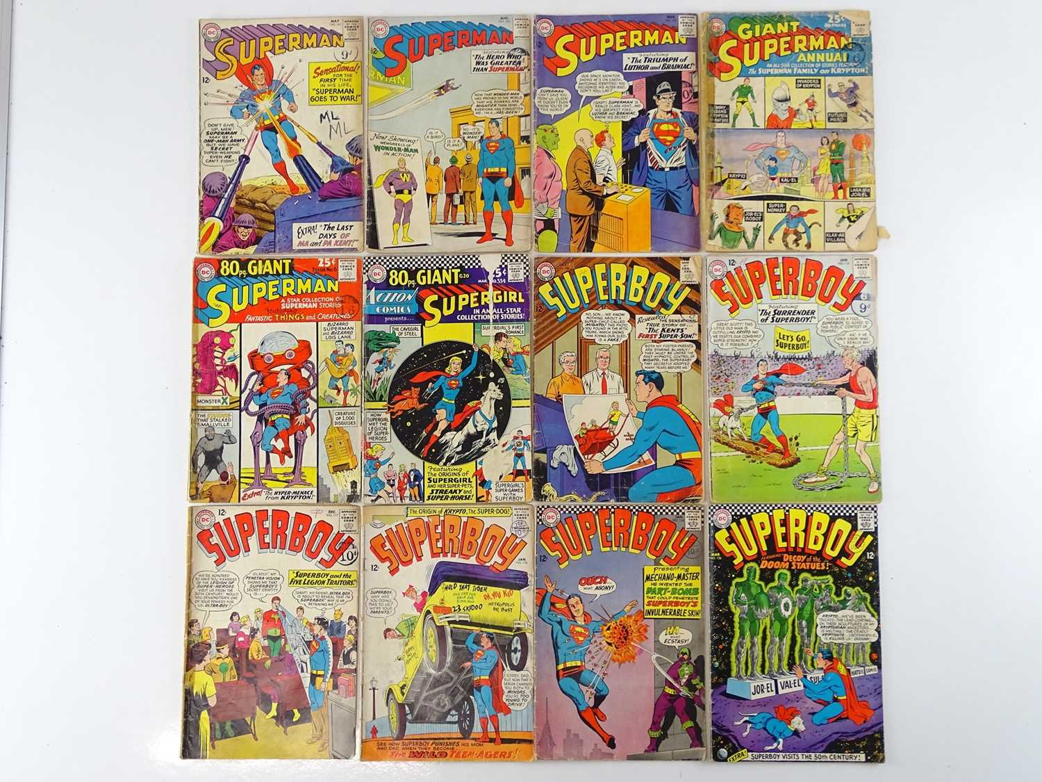 Lot 70 - SUPERMAN, SUPERGIRL & SUPERBOY LOT - (12 in...