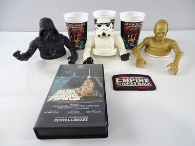 Lot 317 - STAR WARS: 3 x 'Star Wars' cups / toppers from...