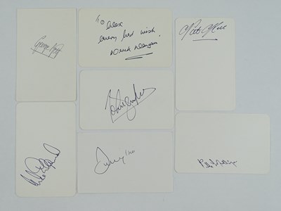 Lot 192 - FOOTBALLERS: A mixed group of signed cards...