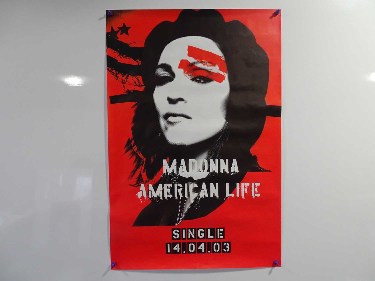 Lot 606 - A pair of promo posters for the MADONNA album...