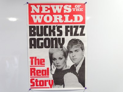 Lot 630 - BUCKS FIZZ - newspaper stand poster - 'News Of...