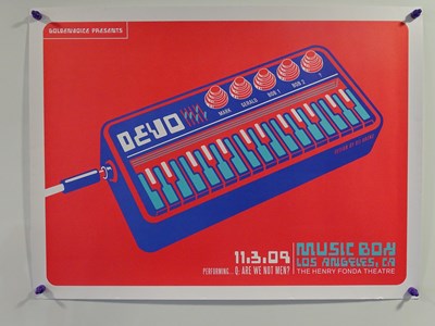 Lot 631 - DEVO - concert poster screen print at the...
