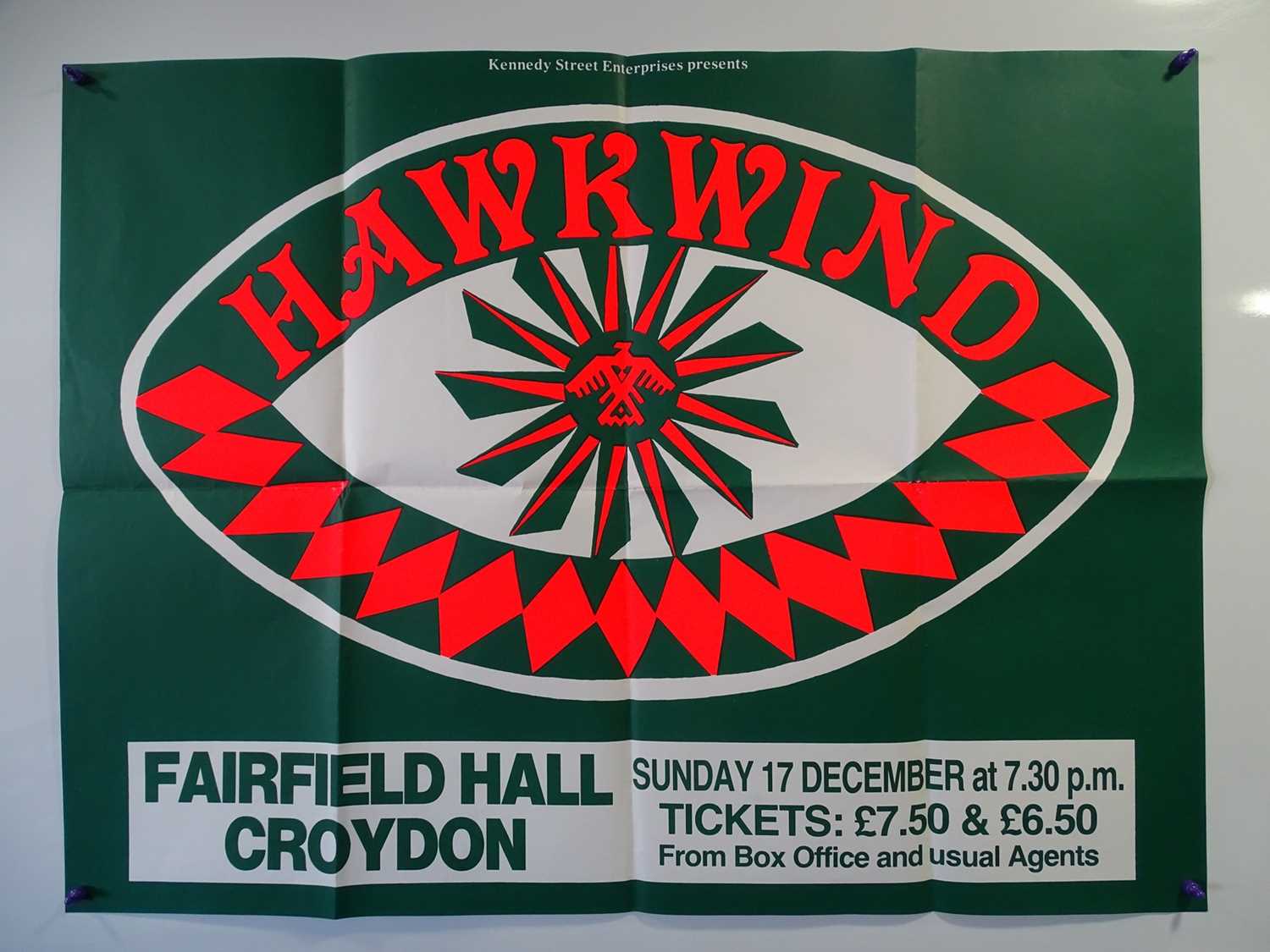 Lot 647 - HAWKWIND - original concert poster at