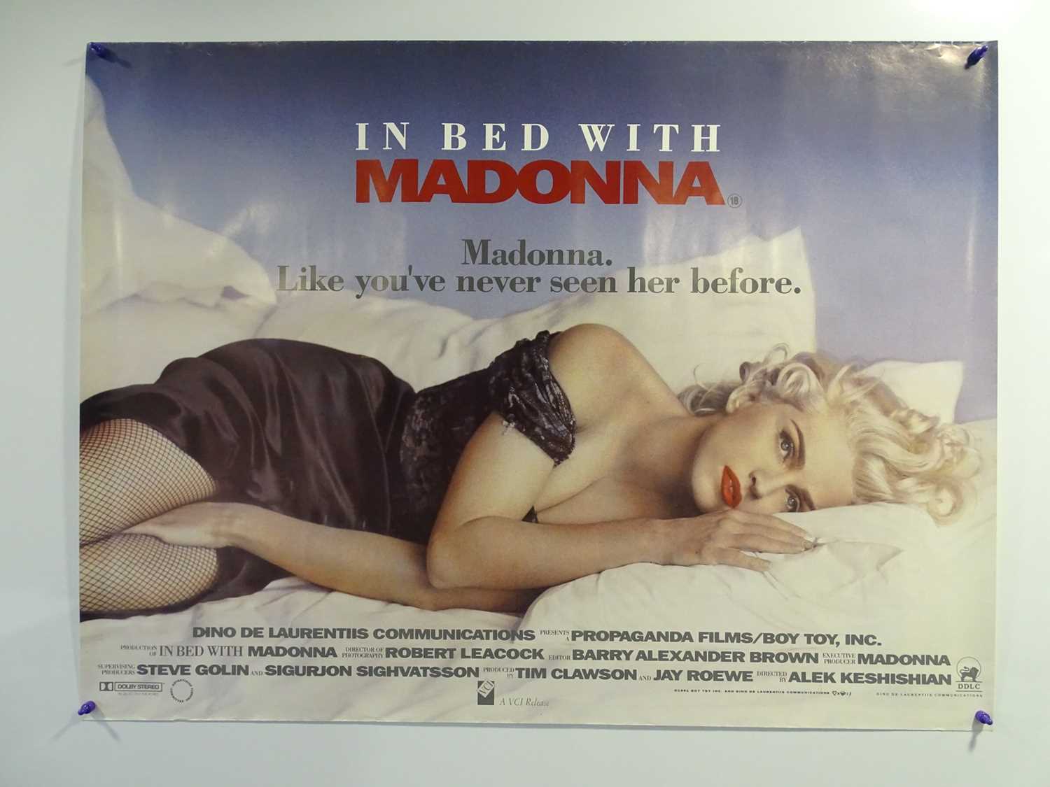 Lot 652 - IN BED WITH MADONNA (1991) - UK film quad -...