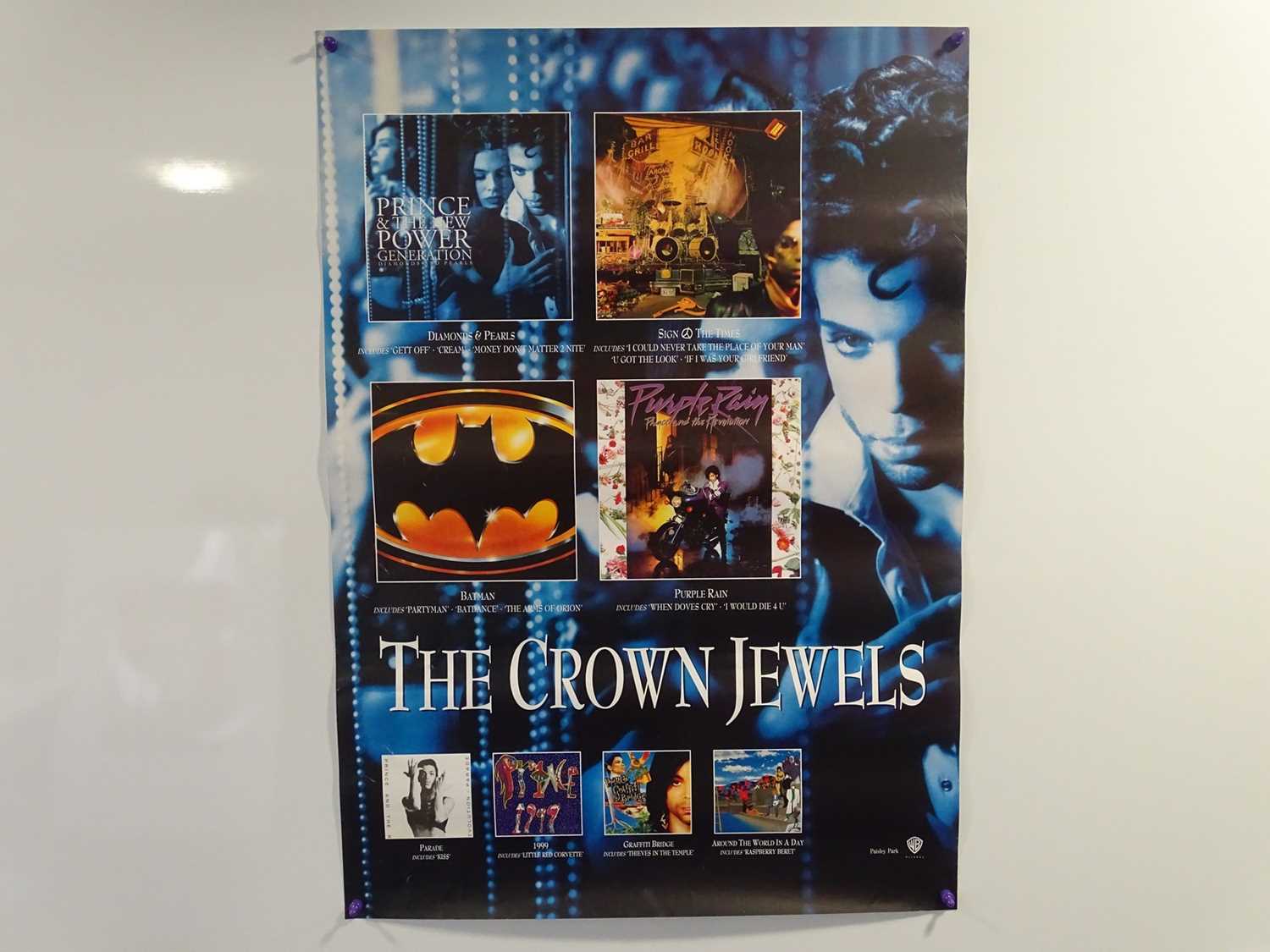 Lot 674 - PRINCE - promo poster for 'The Crown Jewels'...