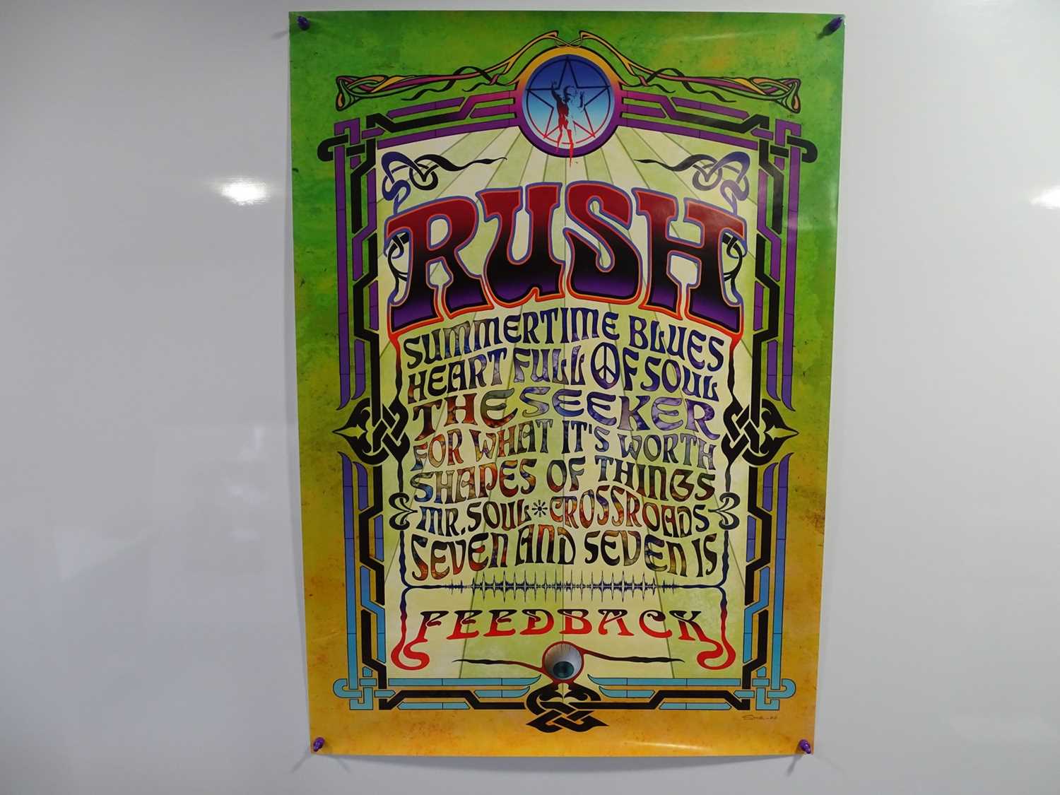 Lot 676 - RUSH - promo posters including 'Snakes and...