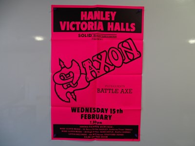 Lot 677 - SAXON - 'Heavy Metal Thunder' concert poster...