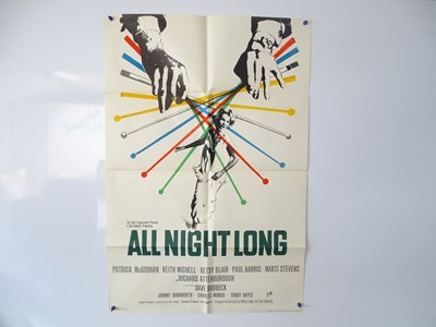 Lot 621 - ALL NIGHT LONG (1963) UK One sheet (27" x 40")...