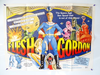 Lot 391 - FLESH GORDON (1974) - UK Quad Film Poster -...