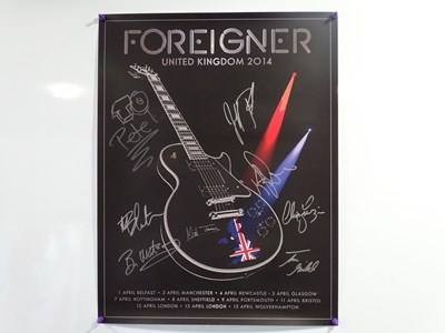 Lot 642 - FOREIGNER - fully signed 2014 london concert...