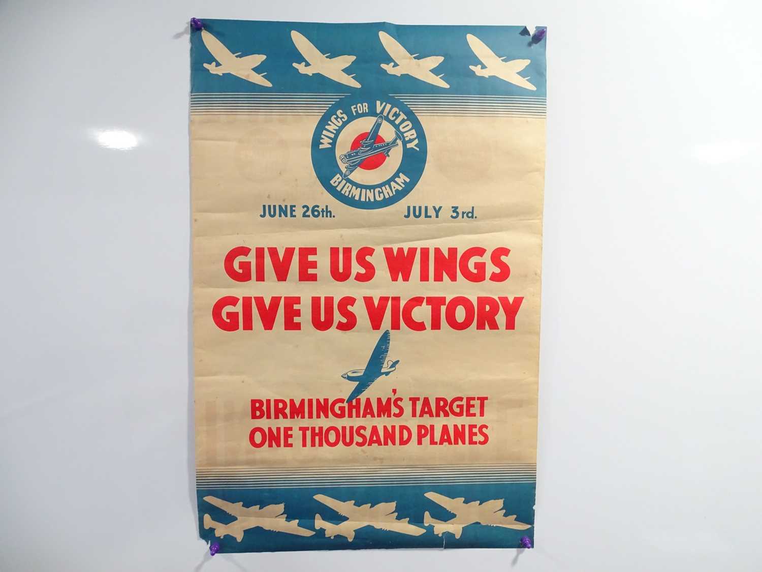 Lot 329 - A pair of double sided war propaganda posters...