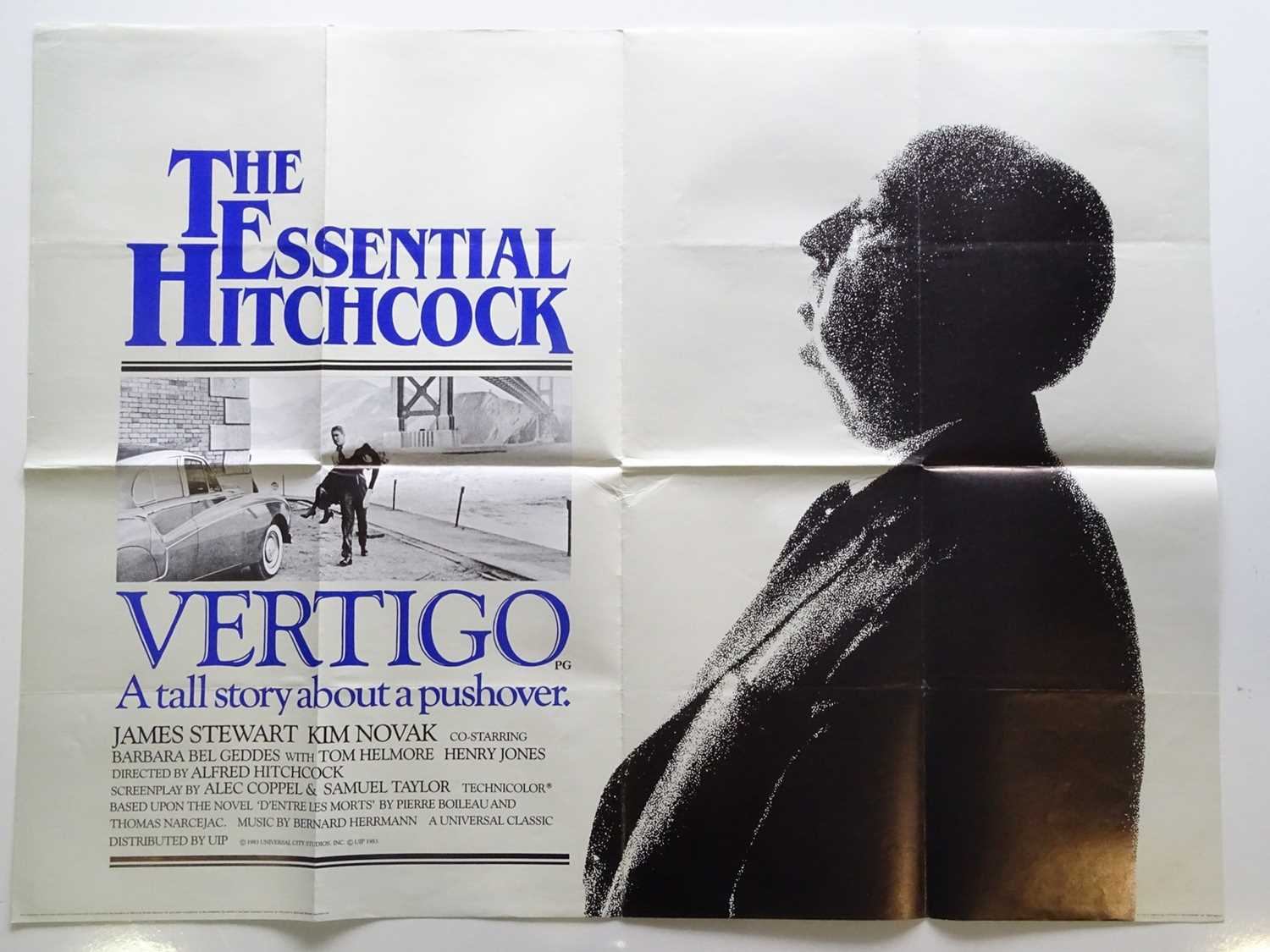 Lot 38 - VERTIGO (1983 RR) - UK Quad Film Poster -...