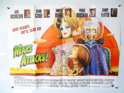 Lot 400 - MARS ATTACKS (1996) - UK Quad Film Poster -...
