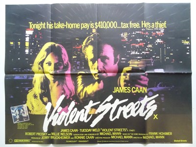 Lot 134 - VIOLENT STREETS (1981) - UK Quad Film Poster -...