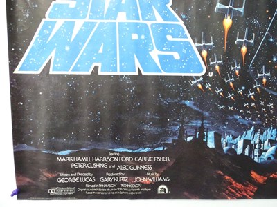 Lot 560 - STAR WARS: A NEW HOPE (1977) - British UK quad...