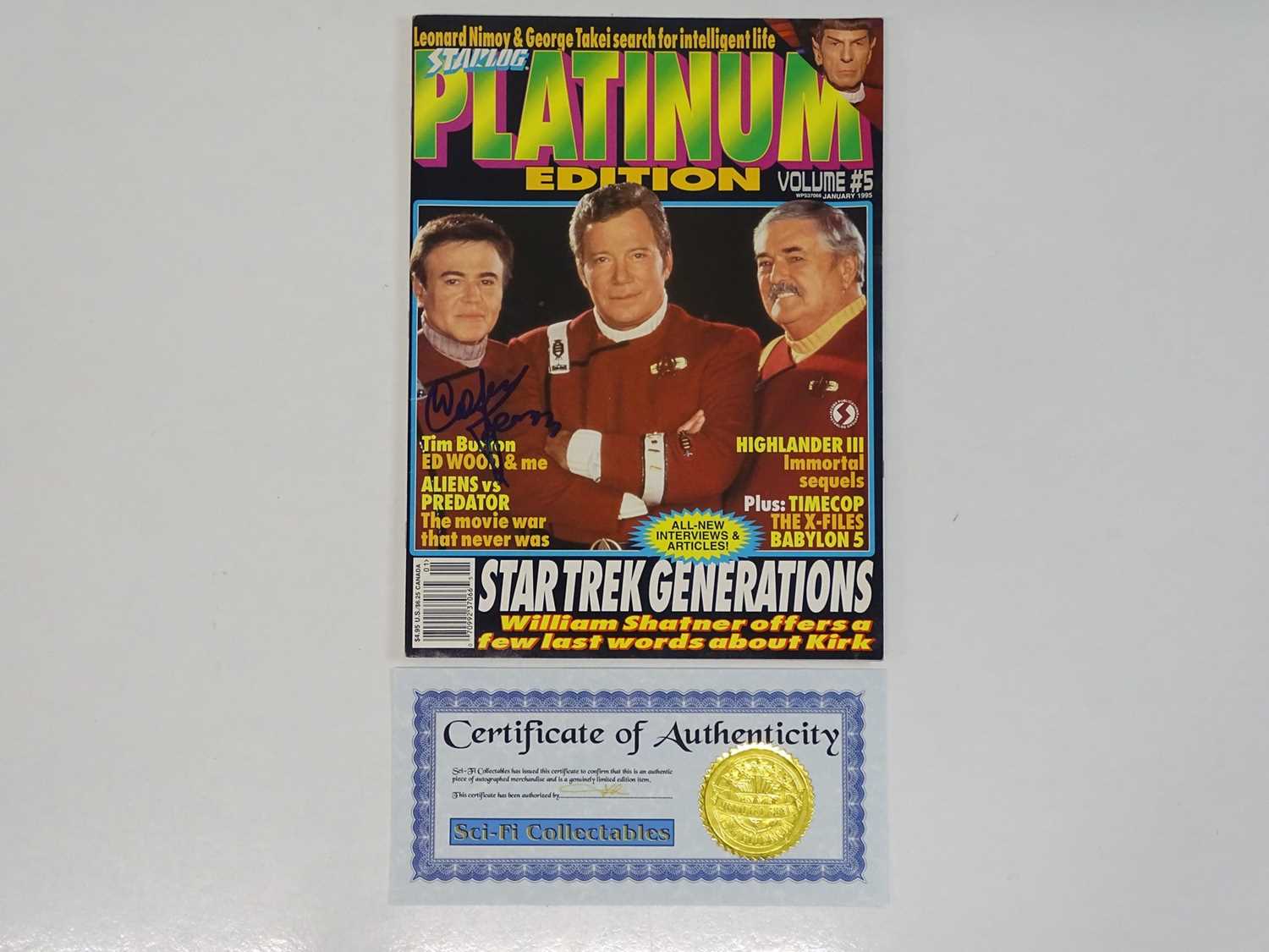 Lot 469 - A STAR TREK - Starlog Platinum Edition Volume...