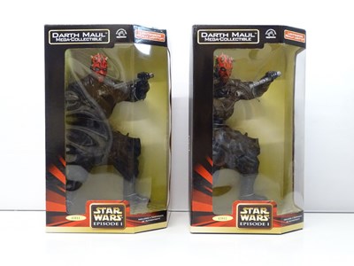 Lot 540 - STAR WARS: A pair of 14" Darth Maul (1999)...