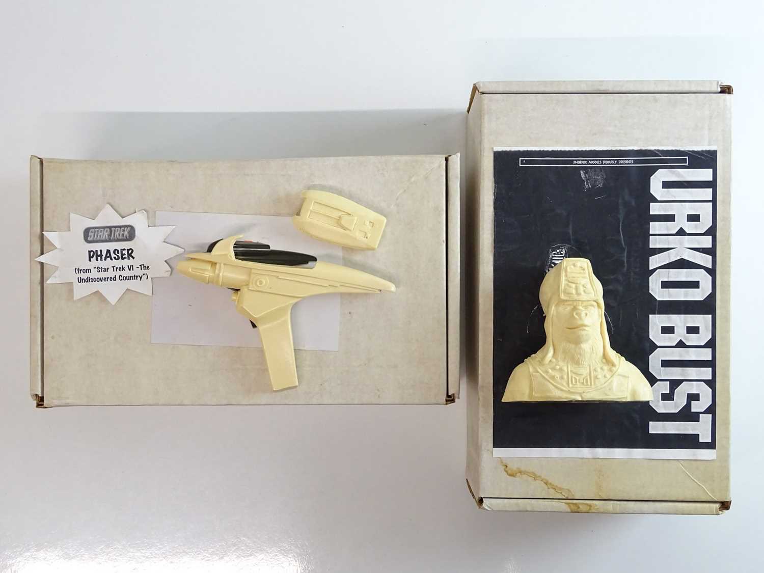 Lot 466 - A pair of cast resin sci-fi model kits...
