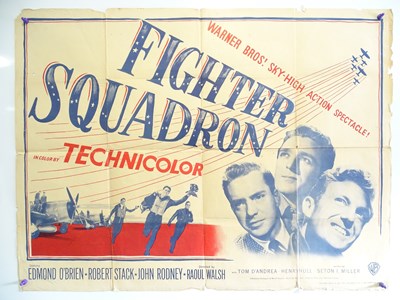 Lot 342 - FIGHTER SQUADRON (1948) - UK Quad Film Poster...