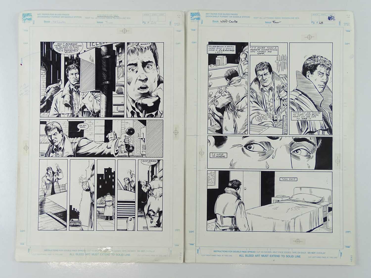 Lot 192 WILDCARDS original Barry Kitson comic book