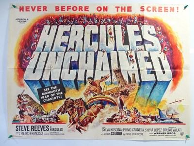 Lot 182 - HERCULES UNCHAINED (1959) UK Quad folded as...
