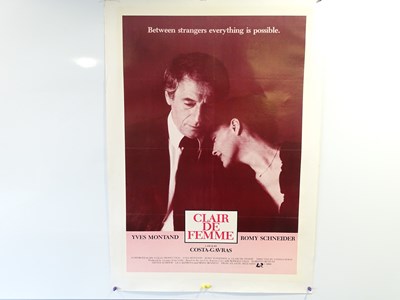 Lot 296 - CLAIR DE FEMME (1980) US one sheet - presented...