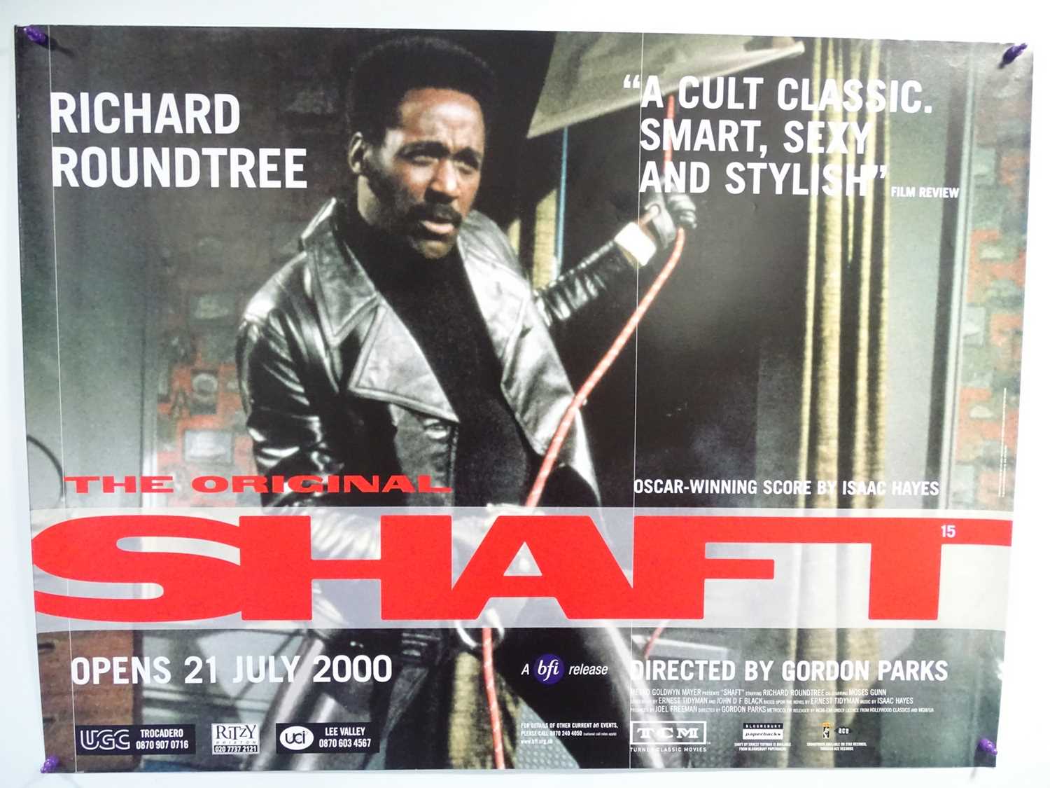 Lot 33 - SHAFT (2000 BFI) 2 x UK Quads - rolled as issued