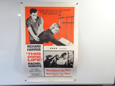 Lot 312 - THIS SPORTING LIFE (1963) US one sheet -...