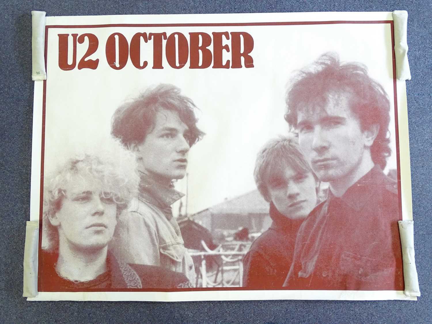 Lot 765 - U2 'October' promotional album poster - rolled...