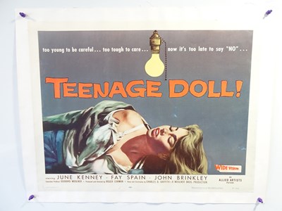 Lot 307 - TEENAGE DOLL (1957) US half sheet - ROGER...