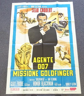 Lot 42 - JAMES BOND: GOLDFINGER (1964) Italian 2-fogli...