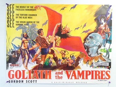 Lot 424 - GOLIATH AND THE VAMPIRES (1961) UK Quad -...