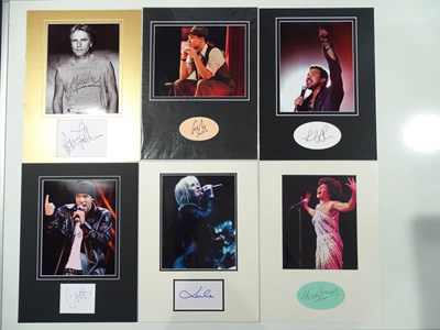 Lot 591 - A group of mounted signatures to include CRAIG...