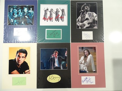 Lot 591 - A group of mounted signatures to include CRAIG...