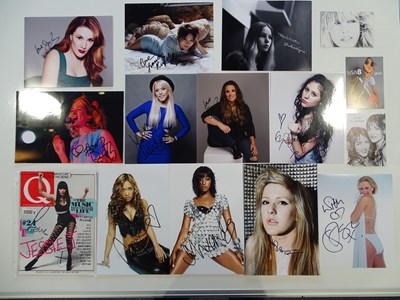 Lot 728 - VARIOUS ARTISTS - a group of signed photos of...